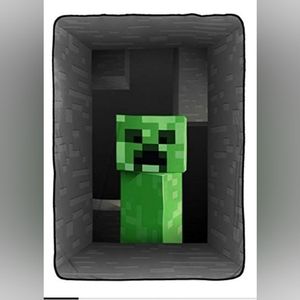 Minecraft plush Creeper Blanket